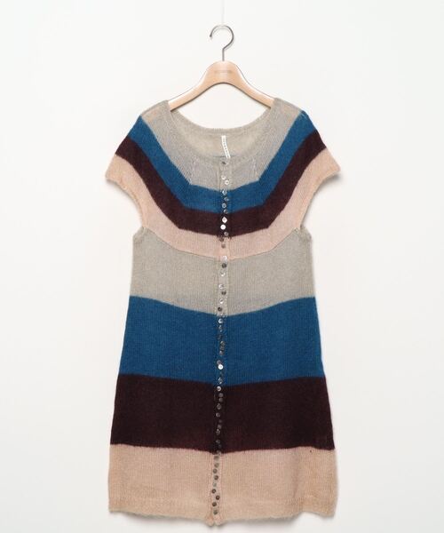 ブランド古着 ボーダー柄ニットワンピース ワンピース Sunaokuwahara スナオクワハラ のファッション通販 Zozoused