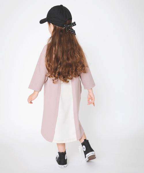 BRANSHES(ブランシェス)の「後ろ切り替え長袖ワンピース(ワンピース・キッズ・ベージュ/ブラウン・100cm/110cm/140cm/150cm/90cm/130cm/80cm/120cm)」の2枚目の写真