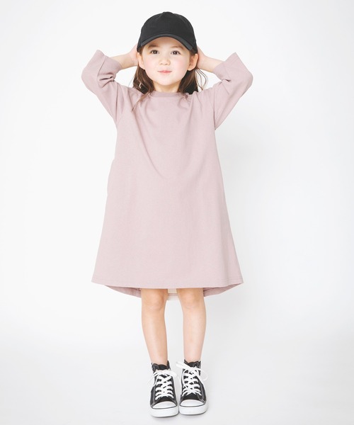 BRANSHES(ブランシェス)の「後ろ切り替え長袖ワンピース(ワンピース・キッズ・ベージュ/ブラウン・100cm/110cm/140cm/150cm/90cm/130cm/80cm/120cm)」の3枚目の写真