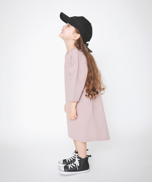 BRANSHES(ブランシェス)の「後ろ切り替え長袖ワンピース(ワンピース・キッズ・ベージュ/ブラウン・100cm/110cm/140cm/150cm/90cm/130cm/80cm/120cm)」の8枚目の写真