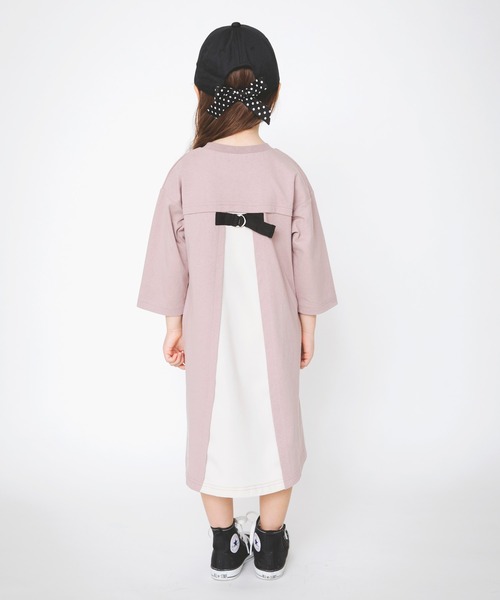 BRANSHES(ブランシェス)の「後ろ切り替え長袖ワンピース(ワンピース・キッズ・ベージュ/ブラウン・100cm/110cm/140cm/150cm/90cm/130cm/80cm/120cm)」の10枚目の写真