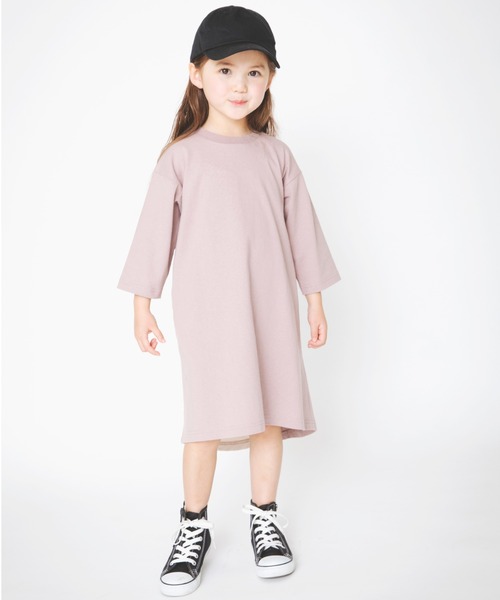BRANSHES(ブランシェス)の「後ろ切り替え長袖ワンピース(ワンピース・キッズ・ベージュ/ブラウン・100cm/110cm/140cm/150cm/90cm/130cm/80cm/120cm)」の5枚目の写真