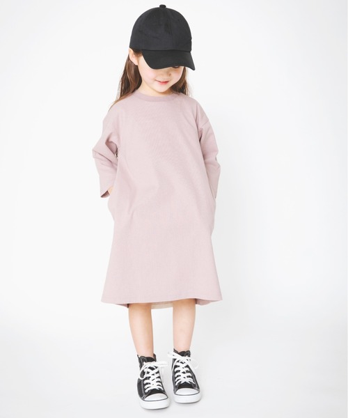 BRANSHES(ブランシェス)の「後ろ切り替え長袖ワンピース(ワンピース・キッズ・ベージュ/ブラウン・100cm/110cm/140cm/150cm/90cm/130cm/80cm/120cm)」の6枚目の写真