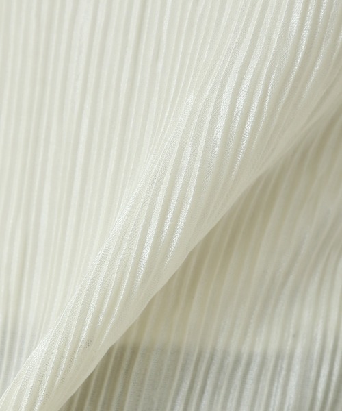 libelle more（リベル モア）の「ランダムプリーツメローノースリーブ（Tシャツ/カットソー・レディース・オフホワイト/ブラック/グレー/モカ/ベージュ・M）」の21枚目の写真