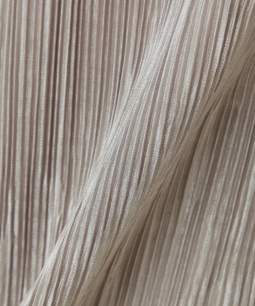 libelle more（リベル モア）の「ランダムプリーツメローノースリーブ（Tシャツ/カットソー・レディース・オフホワイト/ブラック/グレー/モカ/ベージュ・M）」の9枚目の写真