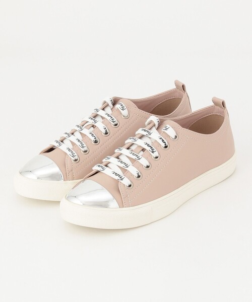 Feroux（フェルゥ）の「シューロゴ スニーカー（スニーカー・レディース・アイボリー系/ベージュ系/ブラック系・SMALL/MEDIUM/LARGE）」の2枚目の写真