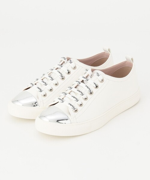 Feroux（フェルゥ）の「シューロゴ スニーカー（スニーカー・レディース・アイボリー系/ベージュ系/ブラック系・SMALL/MEDIUM/LARGE）」の3枚目の写真