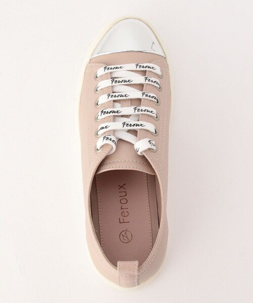 Feroux（フェルゥ）の「シューロゴ スニーカー（スニーカー・レディース・アイボリー系/ベージュ系/ブラック系・SMALL/MEDIUM/LARGE）」の8枚目の写真