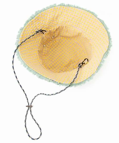 Casselini（キャセリーニ）の「テキスタイルバケットハット（ハット・レディース・ブラック/アイボリー/ミント・FREE）」の6枚目の写真