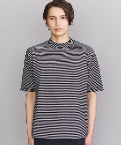 BEAUTY&YOUTH UNITED ARROWS（ビューティーアンドユースユナイテッドアローズ）の「BY モック ネック テーパード Tシャツ（Tシャツ/カットソー・メンズ・コバルトブルー/ホワイト/その他1・LARGE/X-LARGE/SMALL/MEDIUM）」の8枚目の写真