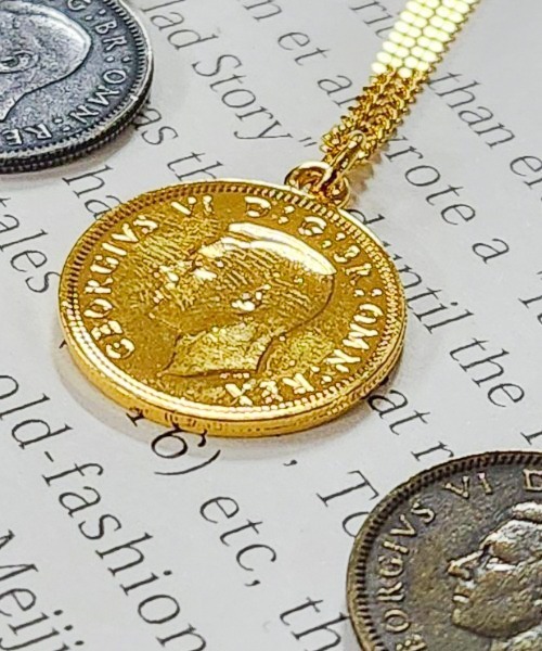 rovtski（ロフトスキー）の「Z)【LEF MADE】GRG19コインネックレス（ネックレス・レディース・シルバー/アンティークゴールド/アンティークシルバー/ゴールド/シャンパン/ブラック・FREE）」の4枚目の写真