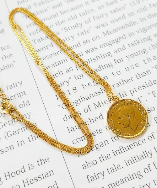 rovtski（ロフトスキー）の「Z)【LEF MADE】GRG19コインネックレス（ネックレス・レディース・シルバー/アンティークゴールド/アンティークシルバー/ゴールド/シャンパン/ブラック・FREE）」の13枚目の写真