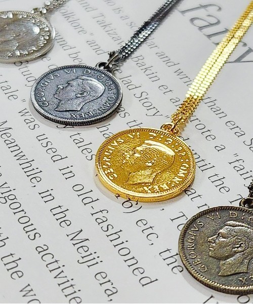 rovtski（ロフトスキー）の「Z)【LEF MADE】GRG19コインネックレス（ネックレス・レディース・シルバー/アンティークゴールド/アンティークシルバー/ゴールド/シャンパン/ブラック・FREE）」の19枚目の写真
