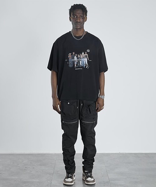 HARSH AND CRUEL ファッション Tシャツ ◆男女シンプル 2色 HARSH AND CRUEL ファッション Tシャツ ◇男女シンプル 2色