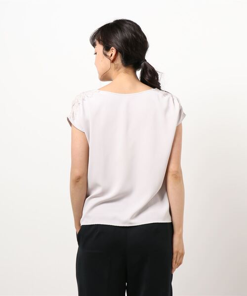 PROPORTION BODY DRESSING（プロポーションボディドレッシング）の「レースショルダーブラウス / 1211110508（シャツ/ブラウス・レディース・ホワイト/ピンク/ブルー・FREE）」の5枚目の写真