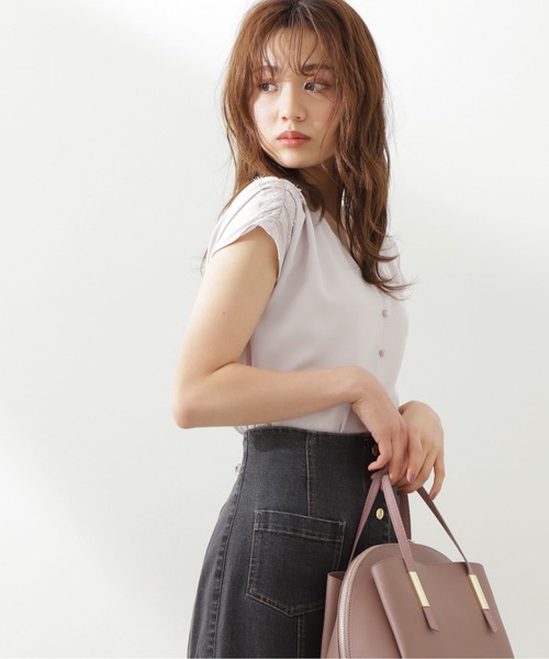 PROPORTION BODY DRESSING（プロポーションボディドレッシング）の「レースショルダーブラウス / 1211110508（シャツ/ブラウス・レディース・ホワイト/ピンク/ブルー・FREE）」の10枚目の写真