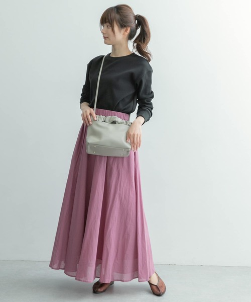 RODE SKO（ロデスコ）の「FLORA フリルハンドルショルダーバッグ（ショルダーバッグ・レディース・グレー/マスタード・ONE）」の10枚目の写真