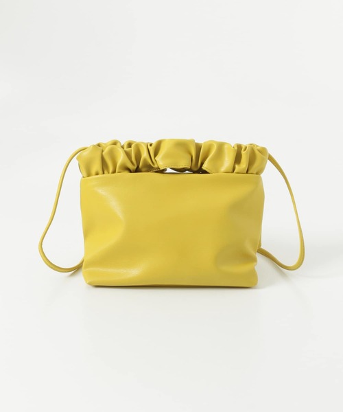 RODE SKO（ロデスコ）の「FLORA フリルハンドルショルダーバッグ（ショルダーバッグ・レディース・グレー/マスタード・ONE）」の4枚目の写真