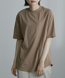 モックネック半袖Tシャツ