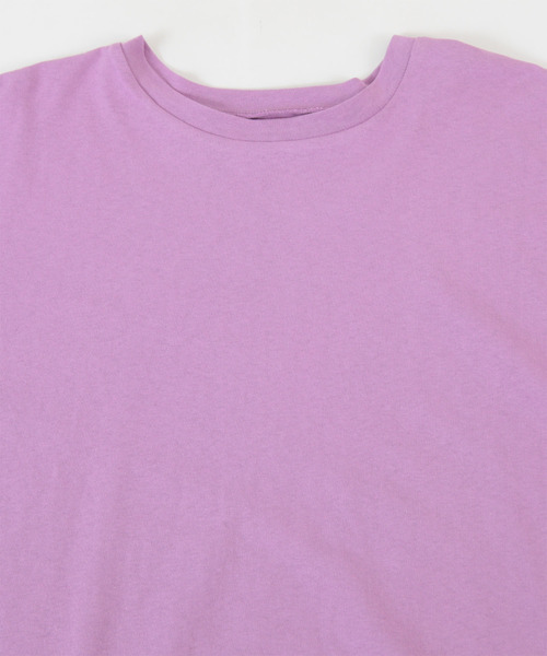 titivate(ティティベイト)の「ランダムヘムフレアTシャツ(Tシャツ/カットソー・レディース・オフホワイト/パープル/モカ/ブラック・S/M)」の15枚目の写真