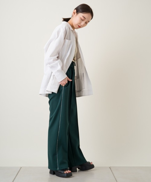 Kastane（カスタネ）の「【WHIMSIC】グアヤベーラ/キューバシャツ（シャツ/ブラウス・レディース・ホワイト/オレンジ・FREE）」の4枚目の写真