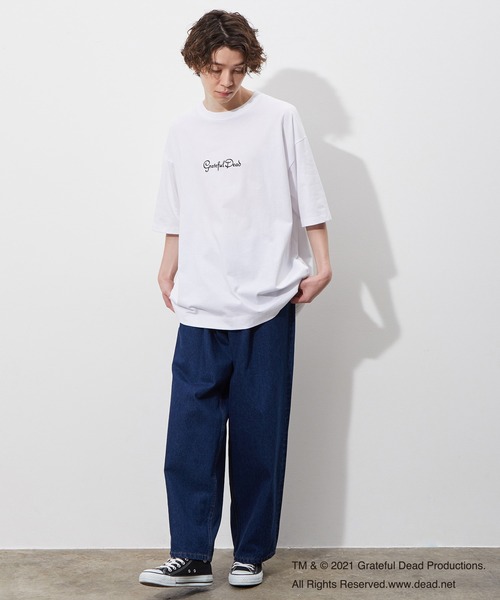 JUNRED（ジュンレッド）の「GRATEFUL DEADサークルバックプリント（Tシャツ/カットソー・メンズ・ホワイト/パープル/ブルー系その他2・M/L）」の6枚目の写真