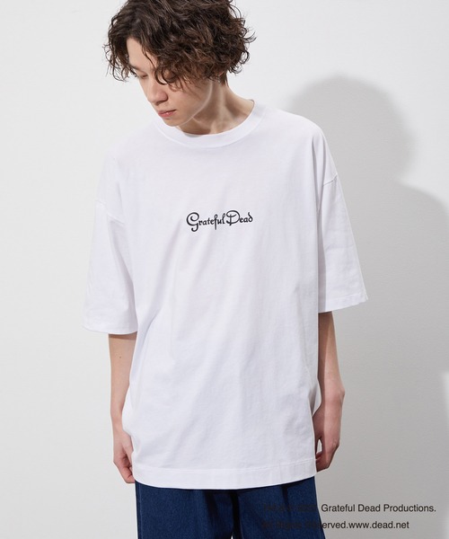 JUNRED（ジュンレッド）の「GRATEFUL DEADサークルバックプリント（Tシャツ/カットソー・メンズ・ホワイト/パープル/ブルー系その他2・M/L）」の5枚目の写真