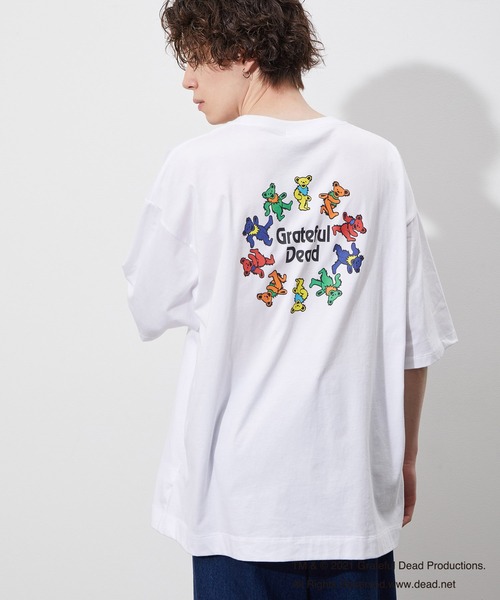 JUNRED（ジュンレッド）の「GRATEFUL DEADサークルバックプリント（Tシャツ/カットソー・メンズ・ホワイト/パープル/ブルー系その他2・M/L）」の4枚目の写真