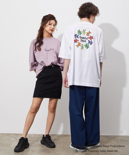 JUNRED（ジュンレッド）の「GRATEFUL DEADサークルバックプリント（Tシャツ/カットソー・メンズ・ホワイト/パープル/ブルー系その他2・M/L）」の8枚目の写真