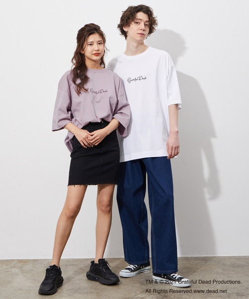 JUNRED（ジュンレッド）の「GRATEFUL DEADサークルバックプリント（Tシャツ/カットソー・メンズ・ホワイト/パープル/ブルー系その他2・M/L）」の9枚目の写真