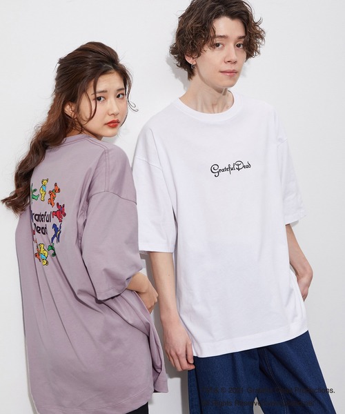 JUNRED（ジュンレッド）の「GRATEFUL DEADサークルバックプリント（Tシャツ/カットソー・メンズ・ホワイト/パープル/ブルー系その他2・M/L）」の7枚目の写真