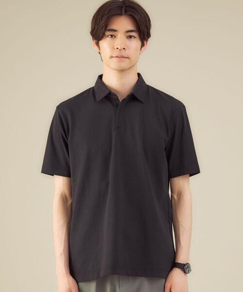 WORK TRIP OUTFITS GREEN LABEL RELAXING(ワークトリップアウトフィッツグリーンレーベル リラクシング)の「< 機能 / 抗菌 > WTO Clean スナップボタン ポロシャツ(ポロシャツ・メンズ・ホワイト/モカ/ブラック・X-LARGE/MEDIUM/SMALL/LARGE)」の10枚目の写真