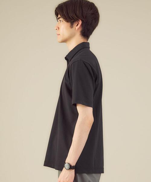 WORK TRIP OUTFITS GREEN LABEL RELAXING(ワークトリップアウトフィッツグリーンレーベル リラクシング)の「< 機能 / 抗菌 > WTO Clean スナップボタン ポロシャツ(ポロシャツ・メンズ・ホワイト/モカ/ブラック・X-LARGE/MEDIUM/SMALL/LARGE)」の6枚目の写真