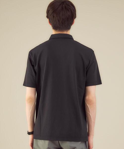 WORK TRIP OUTFITS GREEN LABEL RELAXING(ワークトリップアウトフィッツグリーンレーベル リラクシング)の「< 機能 / 抗菌 > WTO Clean スナップボタン ポロシャツ(ポロシャツ・メンズ・ホワイト/モカ/ブラック・X-LARGE/MEDIUM/SMALL/LARGE)」の4枚目の写真