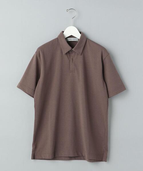 WORK TRIP OUTFITS GREEN LABEL RELAXING(ワークトリップアウトフィッツグリーンレーベル リラクシング)の「< 機能 / 抗菌 > WTO Clean スナップボタン ポロシャツ(ポロシャツ・メンズ・ホワイト/モカ/ブラック・X-LARGE/MEDIUM/SMALL/LARGE)」の5枚目の写真