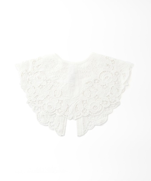 JOURNAL STANDARD relume（ジャーナルスタンダード　レリューム）の「リネンカットワーク刺繍付け襟（その他小物・レディース・ホワイト・FREE）」の3枚目の写真