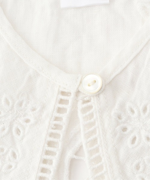 JOURNAL STANDARD relume（ジャーナルスタンダード　レリューム）の「リネンカットワーク刺繍付け襟（その他小物・レディース・ホワイト・FREE）」の4枚目の写真