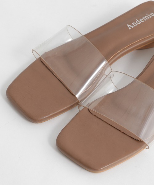 Andemiu（アンデミュウ）の「クリアフラットサンダル948829（サンダル・レディース・ブラック/ブラウン/アイボリー・SMALL/MEDIUM/LARGE）」の4枚目の写真