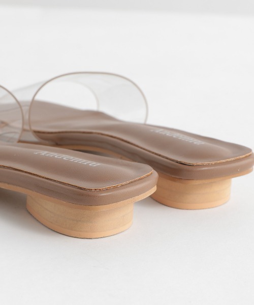 Andemiu（アンデミュウ）の「クリアフラットサンダル948829（サンダル・レディース・ブラック/ブラウン/アイボリー・SMALL/MEDIUM/LARGE）」の15枚目の写真