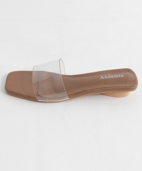Andemiu（アンデミュウ）の「クリアフラットサンダル948829（サンダル・レディース・ブラック/ブラウン/アイボリー・SMALL/MEDIUM/LARGE）」の14枚目の写真