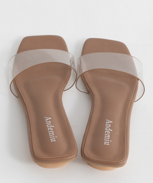 Andemiu（アンデミュウ）の「クリアフラットサンダル948829（サンダル・レディース・ブラック/ブラウン/アイボリー・SMALL/MEDIUM/LARGE）」の18枚目の写真