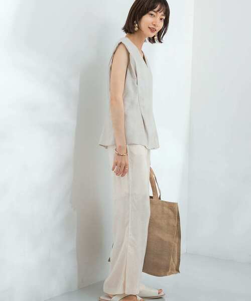 KBF（ケイビーエフ）の「ジャガードイージーパンツ（その他パンツ・レディース・ブラック/グレー/アイボリー・ONE）」の6枚目の写真