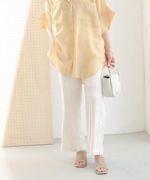 KBF（ケイビーエフ）の「ジャガードイージーパンツ（その他パンツ・レディース・ブラック/グレー/アイボリー・ONE）」の9枚目の写真