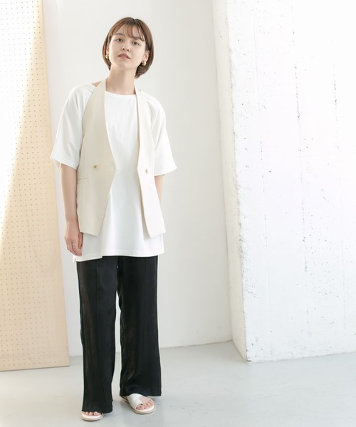 KBF（ケイビーエフ）の「ジャガードイージーパンツ（その他パンツ・レディース・ブラック/グレー/アイボリー・ONE）」の14枚目の写真