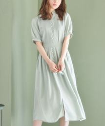 tocco closet | パール付きスキッパーデザインワンピース(ワンピース)