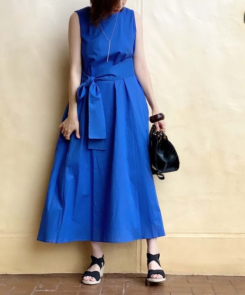 セール 映えてドラマチック 綿ローンサッシュ付ワンピース ワンピース Rive Droite リヴドロワ のファッション通販 Zozotown