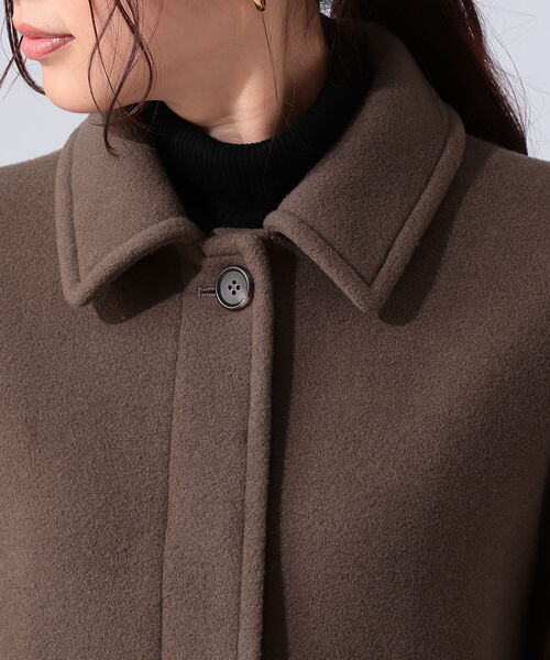 B:MING by BEAMS(ビーミングバイビームス)の「B:MING by BEAMS / メルトン ステンカラー コート 21AW(ステンカラーコート・レディース・イエロー/モカ/ライトベージュ・SMALL/MEDIUM)」の15枚目の写真