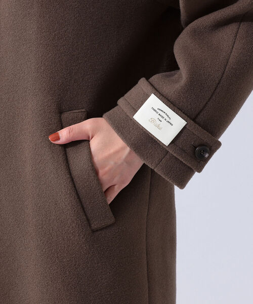 B:MING by BEAMS(ビーミングバイビームス)の「B:MING by BEAMS / メルトン ステンカラー コート 21AW(ステンカラーコート・レディース・イエロー/モカ/ライトベージュ・SMALL/MEDIUM)」の16枚目の写真