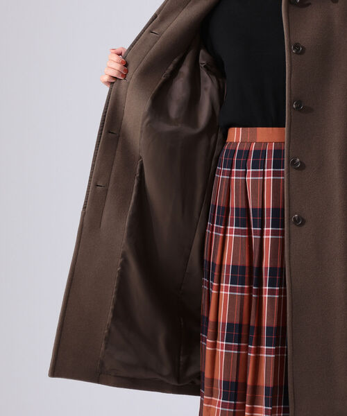 B:MING by BEAMS(ビーミングバイビームス)の「B:MING by BEAMS / メルトン ステンカラー コート 21AW(ステンカラーコート・レディース・イエロー/モカ/ライトベージュ・SMALL/MEDIUM)」の19枚目の写真