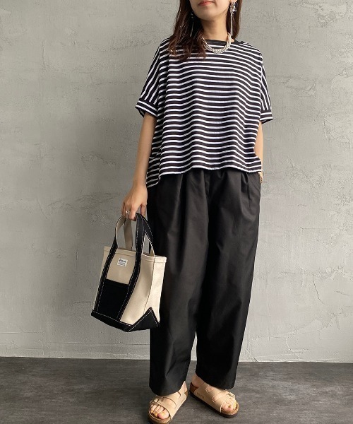 ORCIVAL（オーシバル）の「【FUDGE 10月号掲載】[ORCIVAL/オーシバル] 別注 キャンバストートバッグ（トートバッグ・レディース・ライトカーキ/アイボリー・ONE SIZE）」の3枚目の写真